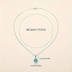 Celestial Blue Charm Necklace