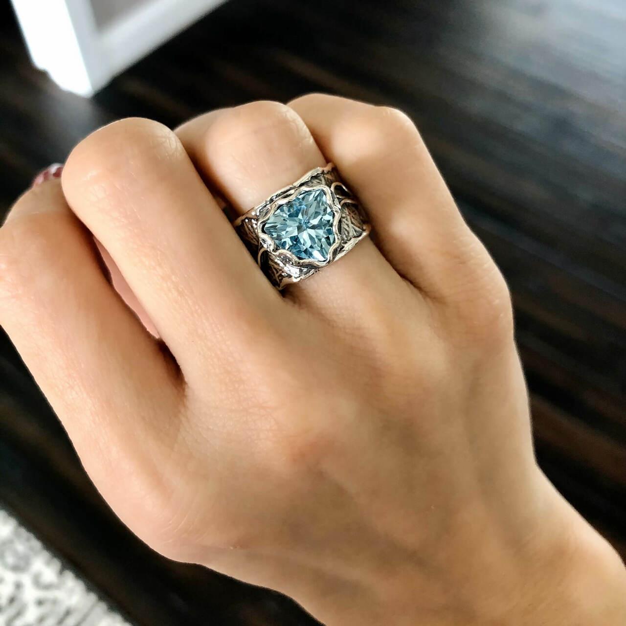 She's a Natural Ring - Blue Topaz