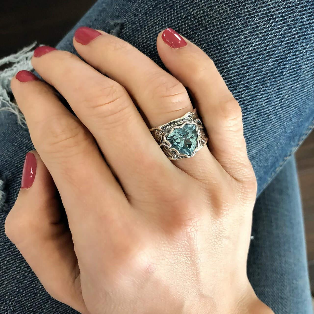 She's a Natural Ring - Blue Topaz