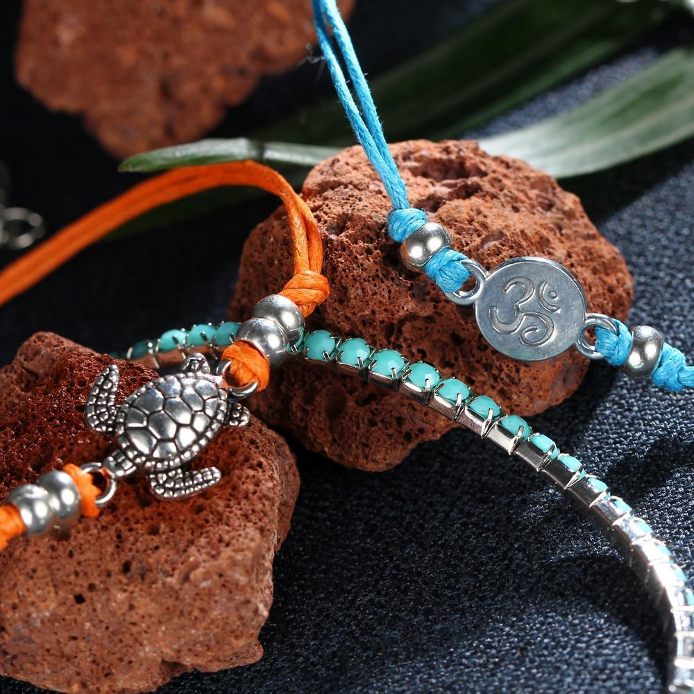 Boho Turtle Bracelet Stack