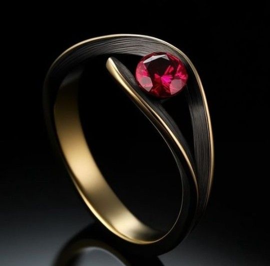 Exotic Zirconia Dark Ring