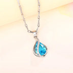 Celestial Blue Charm Necklace