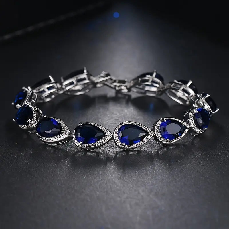 Serenity Blue Gem Bracelet