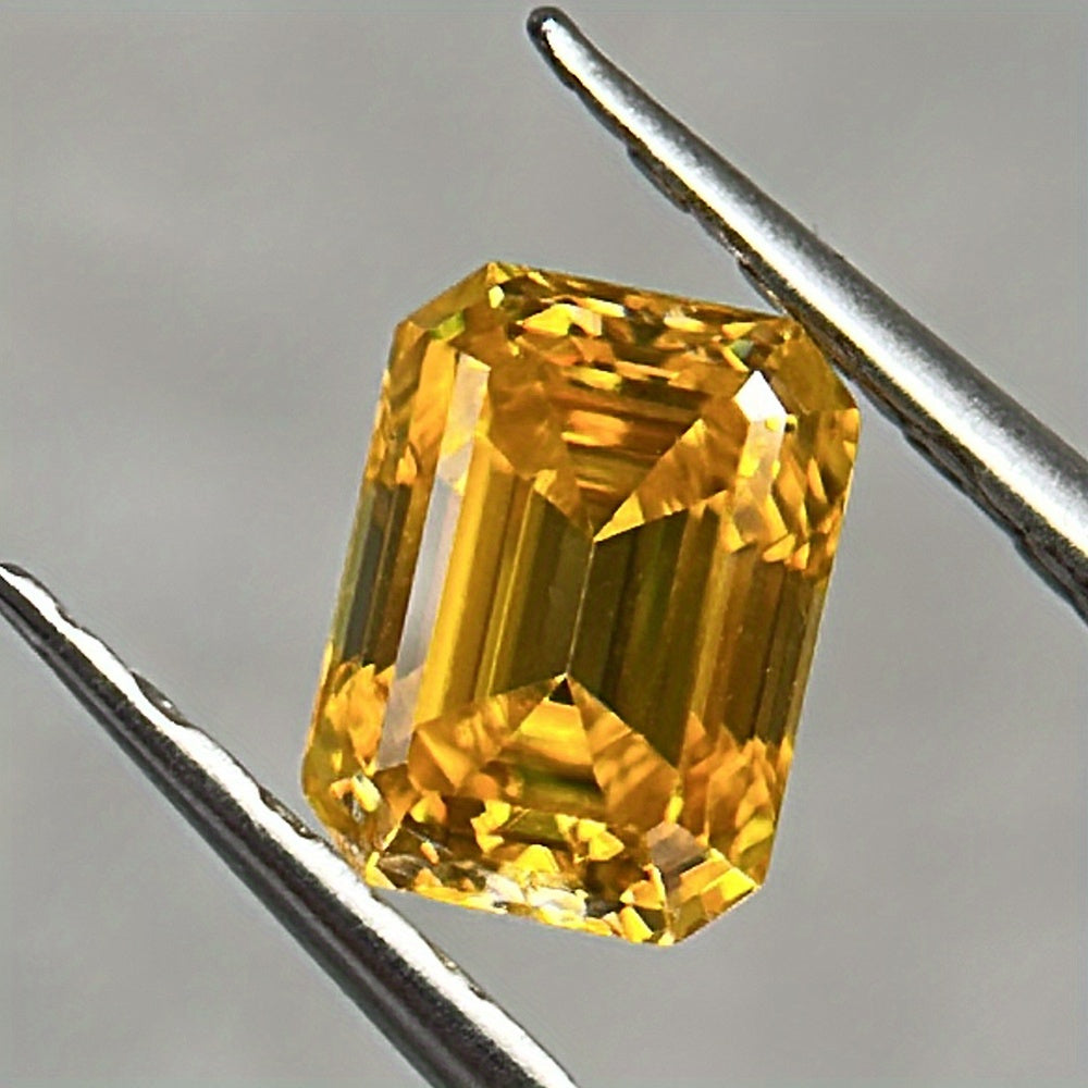 Golden Yellow Moissanite Loose Stone for Jewelry Making