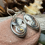 Ancient Echo Celtic Spiral Earrings