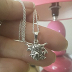 Highland Cow Thistle Necklace
