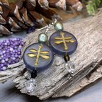 Pearl Dragonfly Earrings