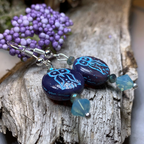 Mystical Blue Owl Earrings