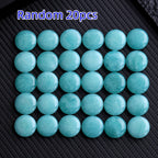 20pcs Tianhe Stone Polished Turquoise Oval Gemstones for DIY Jewelry Making