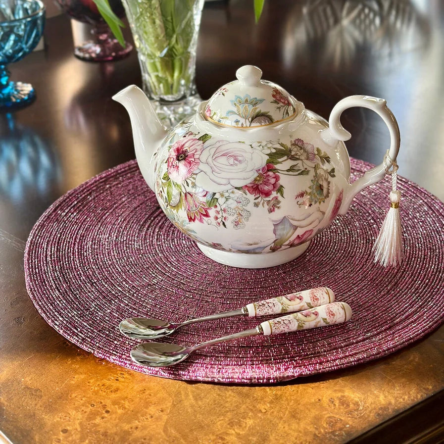 Dream Garden Fine China Teapot