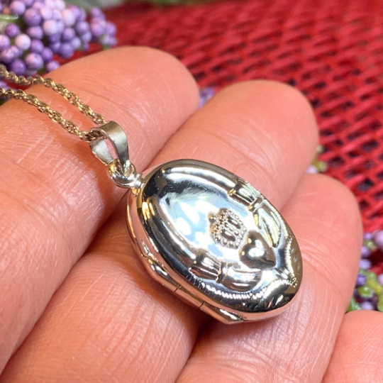 Claddagh Locket Necklace