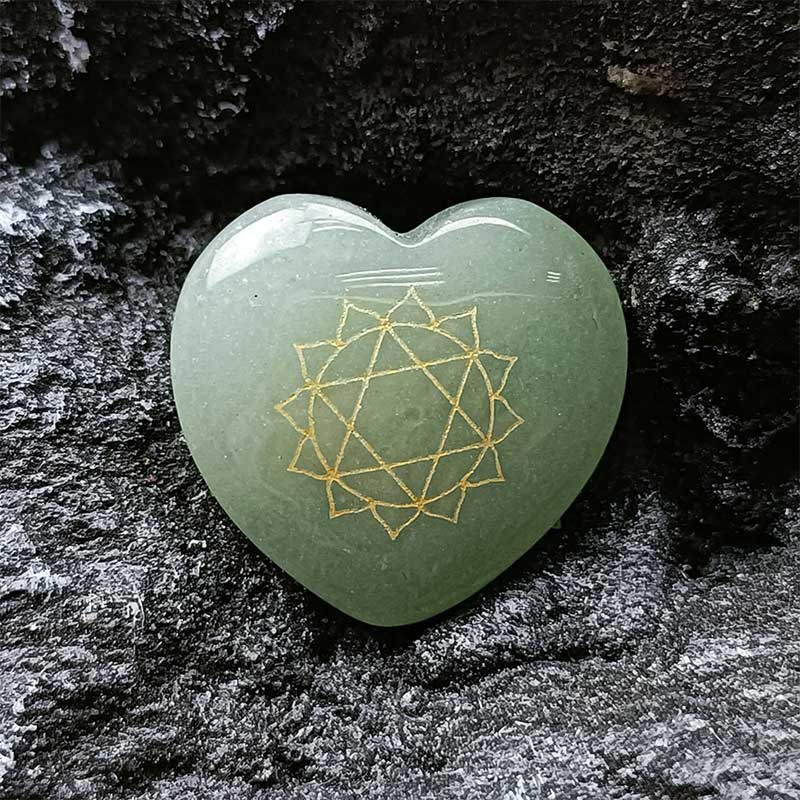 7 Chakra Stones Heart-shaped Crystal Set