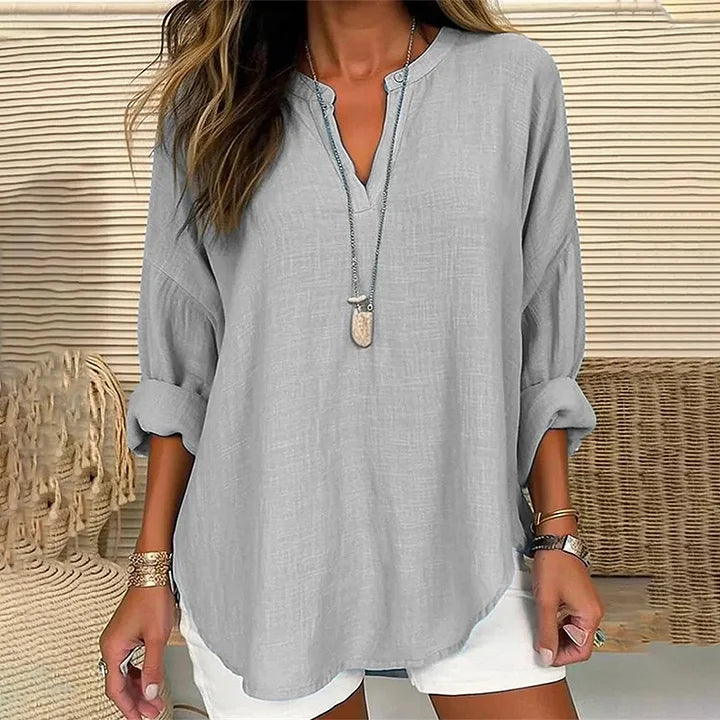 Audrey - Cozy Linen Top