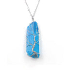 Olivenorma"Life Energy" - Tree of Life Crystal Necklace
