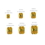 Golden Yellow Moissanite Loose Stone for Jewelry Making
