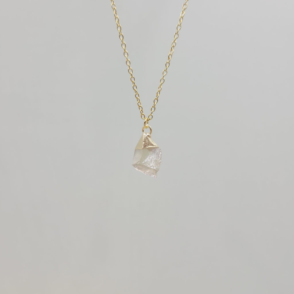 Olivenorma Irregular Crystal Raw Stone Gem gemstone Necklace