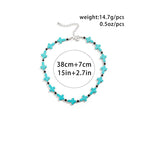 Olivenorma Turquoise Cross Strand Necklace