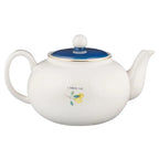 Blue "Rejoice" Ceramic Teapot
