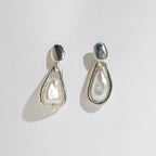Sterling Silver Grown Pearl Earrings