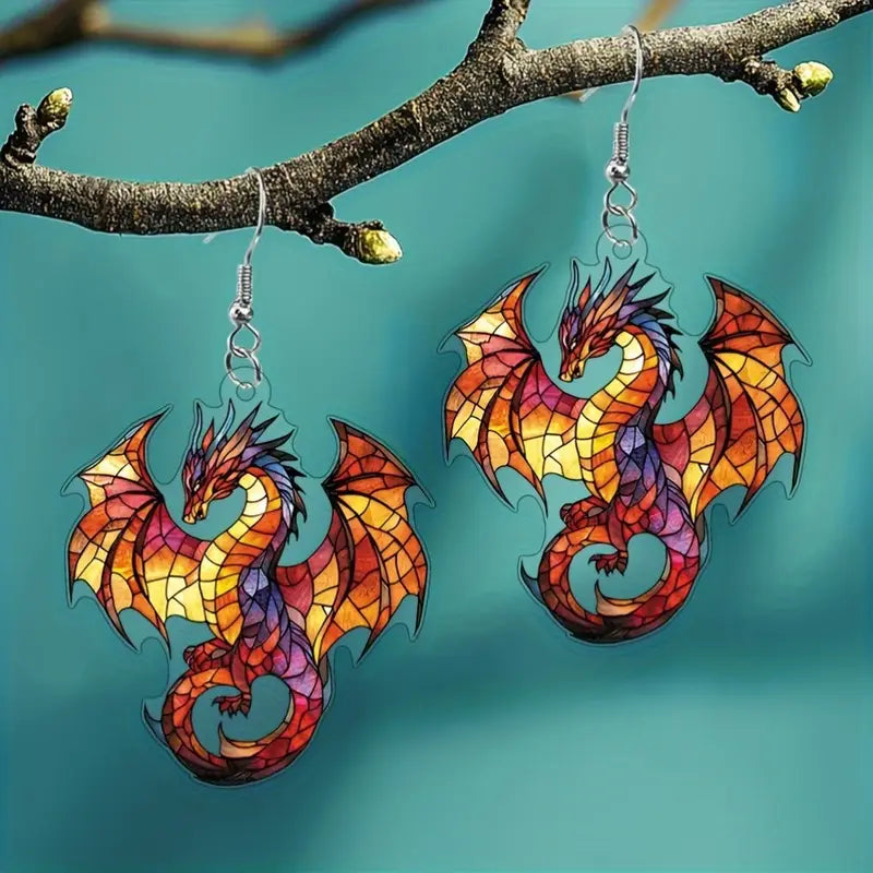 Fury Dragon Crystal Earrings