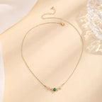 Amira's Elegance Green Necklace