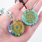 Olivenorma Natural Crystal Orgone Necklace