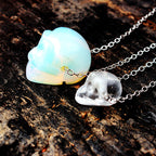 Olivenorma "Powerful Healing" Crystal Skull Necklace