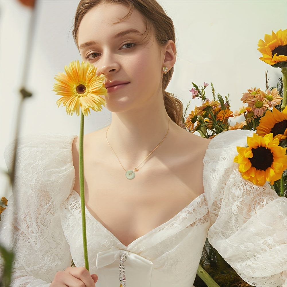 10pcs Natural Stone Donut Pendants for Jewelry Making