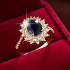 Vionne Luxe Sapphire Gold Ring