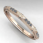 Exotic Rose Blue Crystal Ring