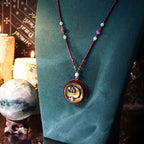 Olivenorma Garnet Lapis Lazuli Aquamarine Key Of Life Necklace