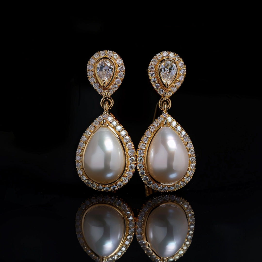 Water Drop Pearl Earrings