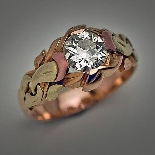 Vintage Brown Zirconia Ring