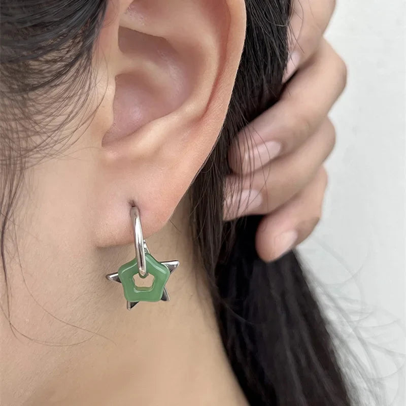 Pentagonal Star Earrings