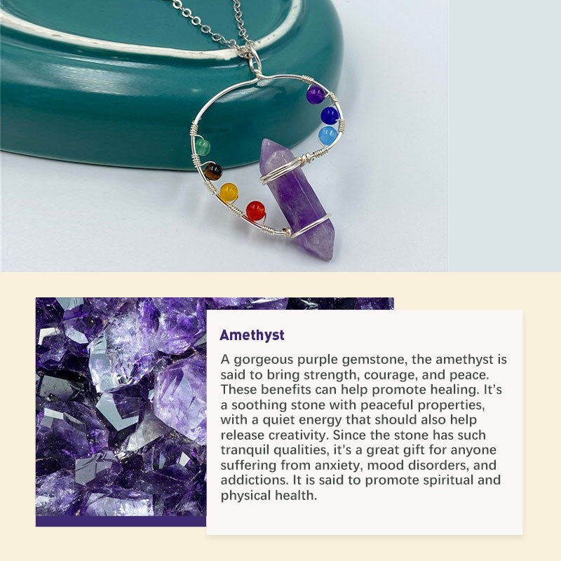 Olivenorma Chakra Orgone Color Swirl Necklace