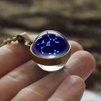 Olivenorma Zodiac Star Starry Glass Necklace