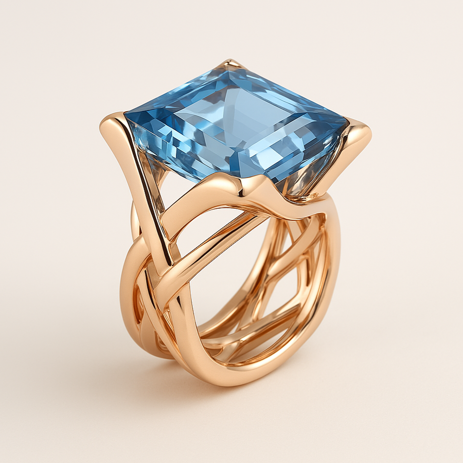Leo — Serene Crown Ring