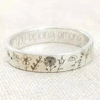 Dandelion Silver Ring