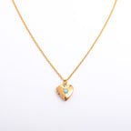 Olivenorma "Shine in My Heart"-Birthstone Heart Album Necklace
