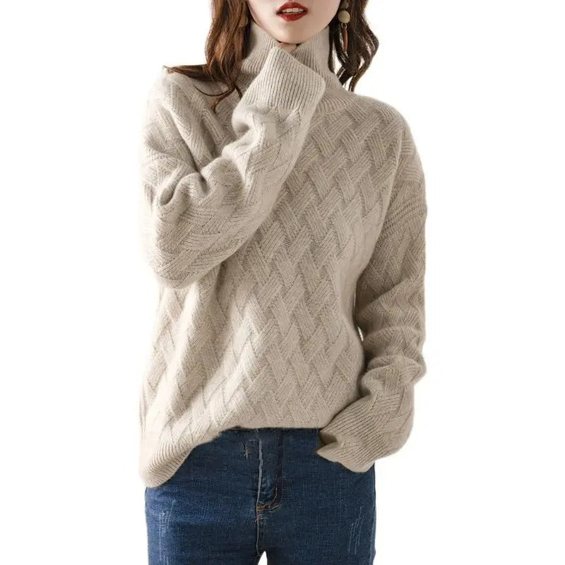 Charlotte - Luxe cashmere turtleneck sweater