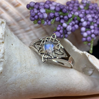 Celtic Starshine Moonstone Ring