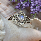 Celtic Starshine Moonstone Ring