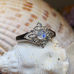 Celtic Starshine Moonstone Ring