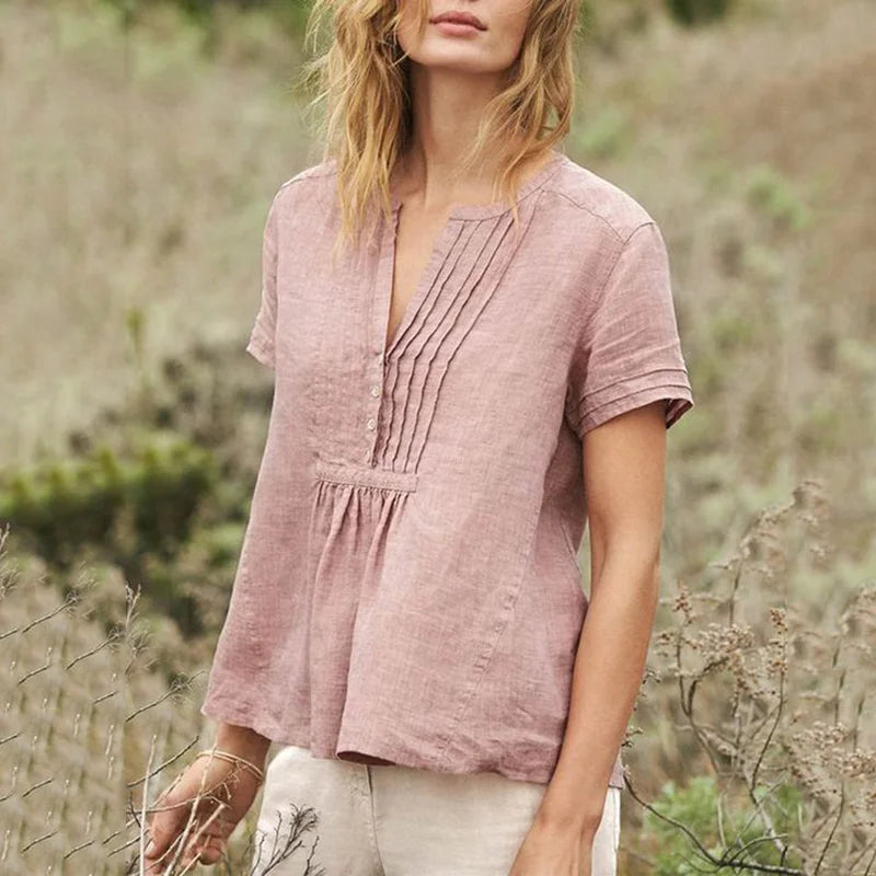 Cassidy - Cozy Linen Top