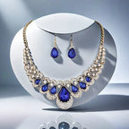 Maevina Zafiros Gold Jewelry Set