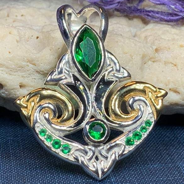 Celtic Triquetra Gemstone Necklace