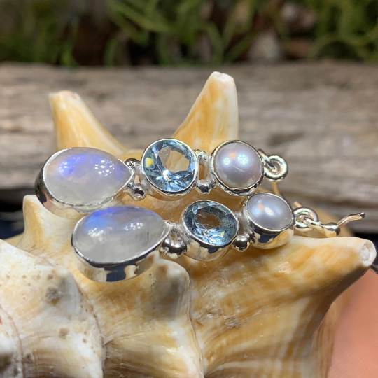 Ava Moonstone Earrings