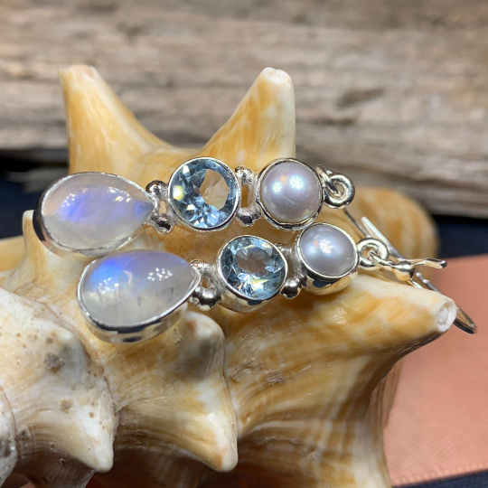 Ava Moonstone Earrings