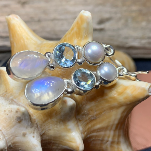 Ava Moonstone Earrings