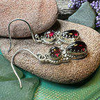 Garnet Romantic Earrings